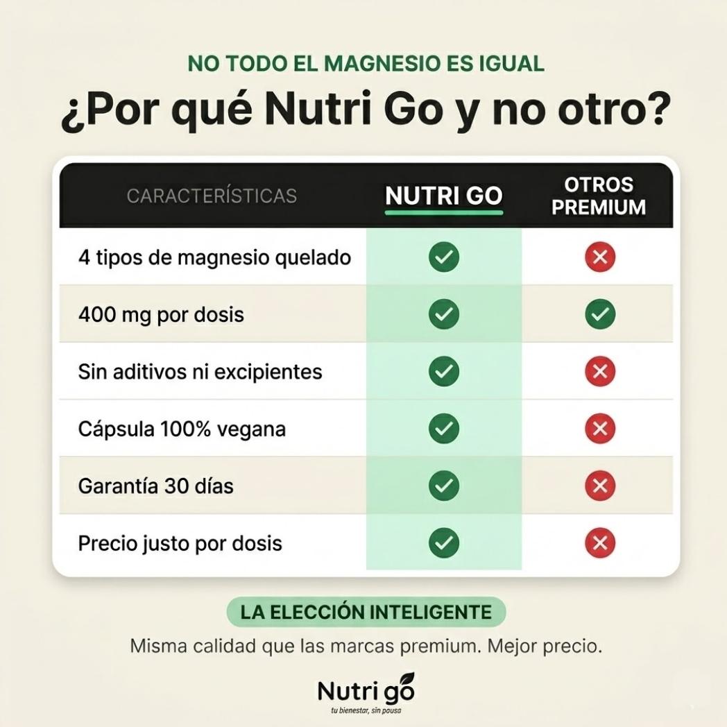 Magnesio Nutri Go - Resultados en 1 semana