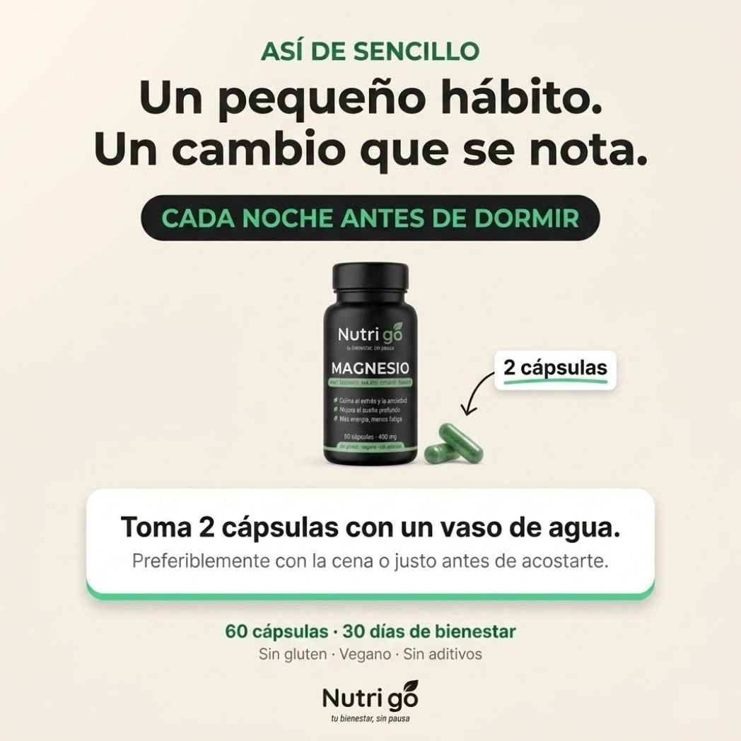 Magnesio Nutri Go - Resultados en 1 semana